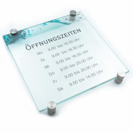 Türschild VITRUM K Glasschild